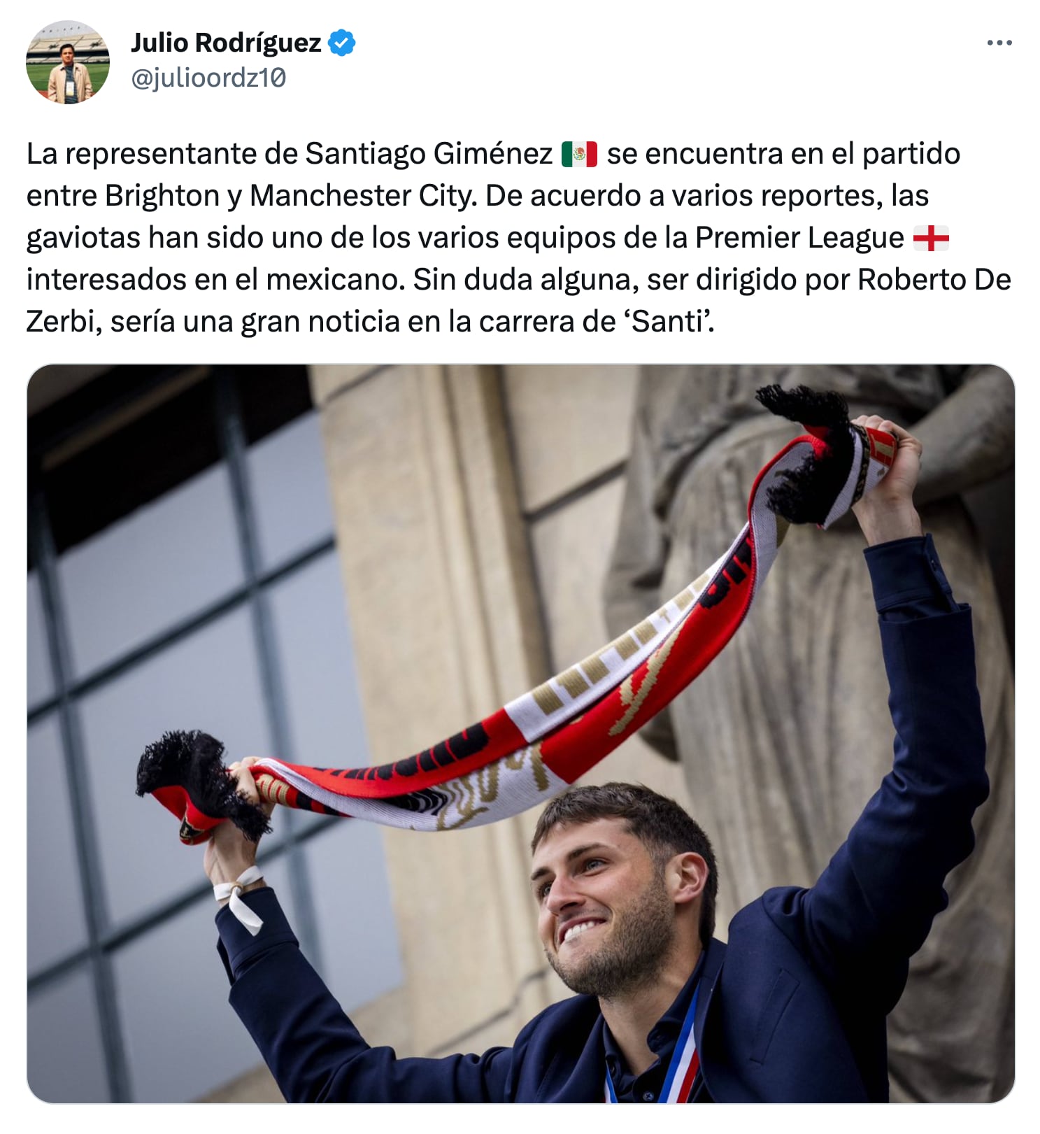 Santiago Giménez a la Premier League