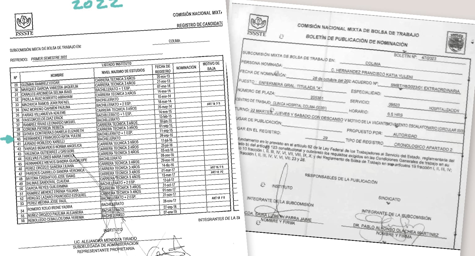 Entrega de 19 plazas de base en el ISSSTE, Colima