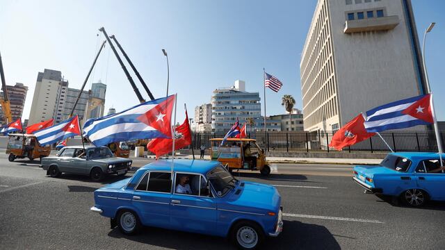 Manifestantes en Cuba