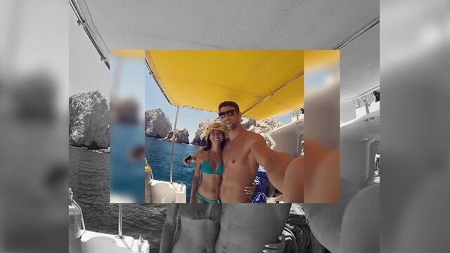 El máximo ganador de medallas olímpicas estuvo en Cabo San Lucas de vacaciones. 