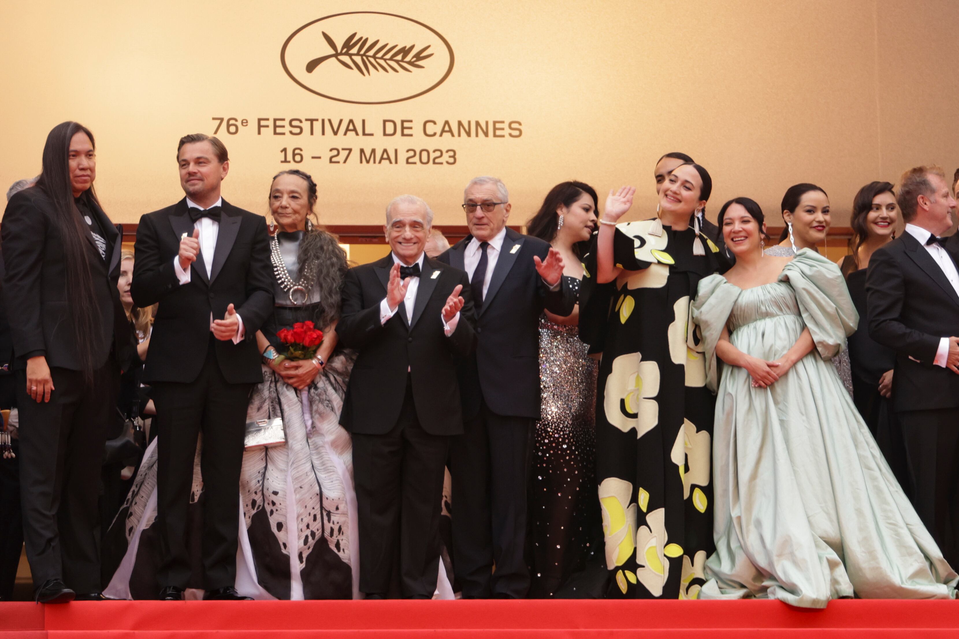 Festival de Cannes: Llegan Leonardo DiCaprio, Robert de De Niro y Martin Scorsese brillan en la premier de Killers of The Flower Moon (FOTOS)