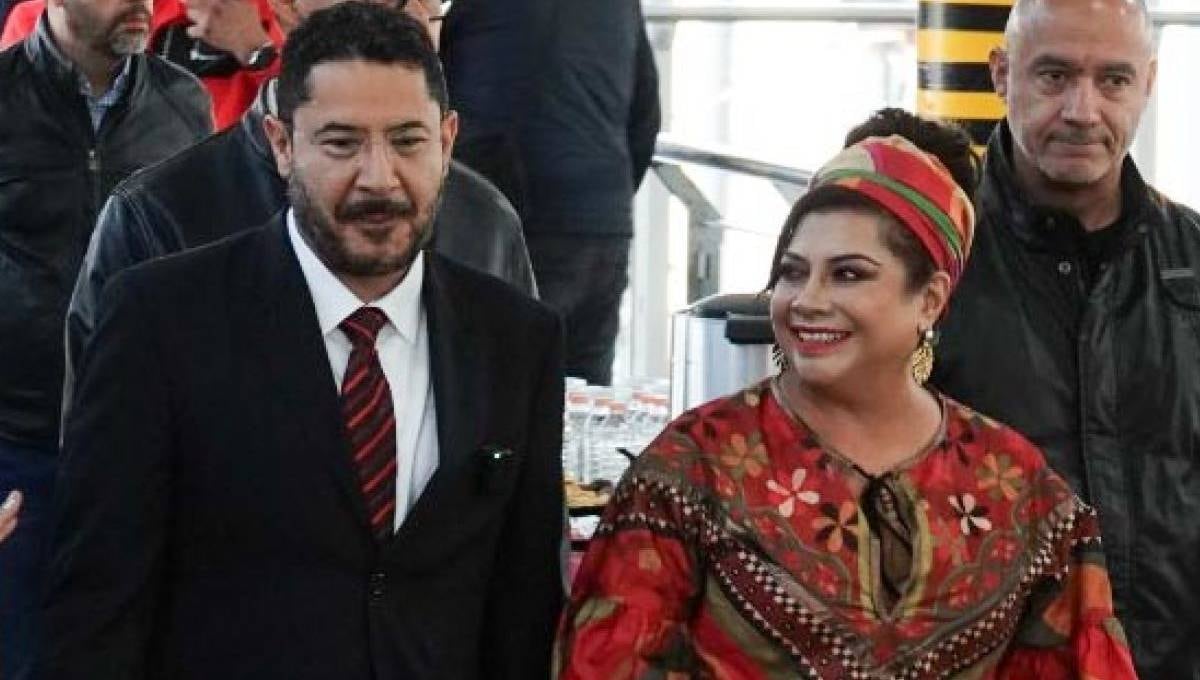 Clara Brugada y Martí Batres