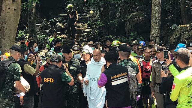 Rescate de monje budista