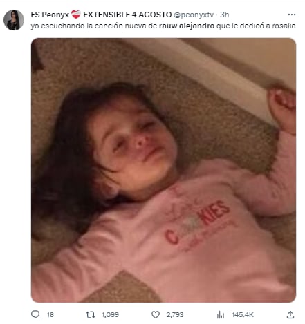 Memes por la canción que Rauw Alejandro dedicó a Rosalía