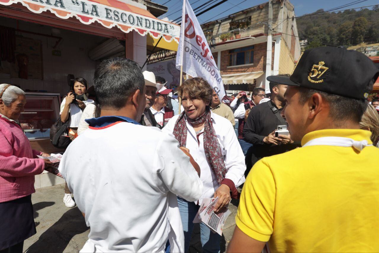 DELFINA GÓMEZ VISITÓ EL MUNICIPIO DE ISIDRO FABELA, EDOMEX