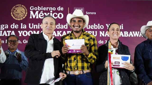 Alfonso Durazo y Claudia Sheinbaum inauguran Universidad del Pueblo Yaqui