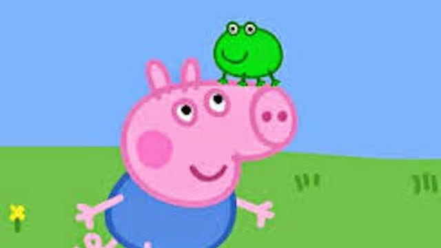 Rana de Peppa Pig en punto de cruz: 6 sencillos diseños para bordar
