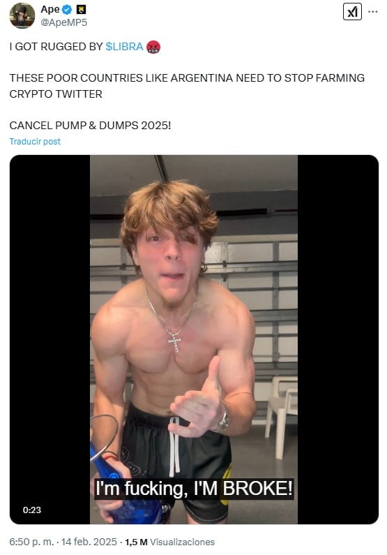Ape, influencer de Estados Unidos