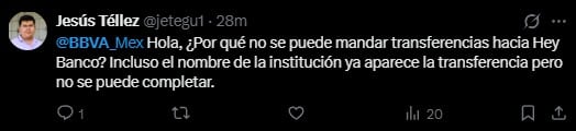 La app de BBVA presenta problemas para usuarios en México