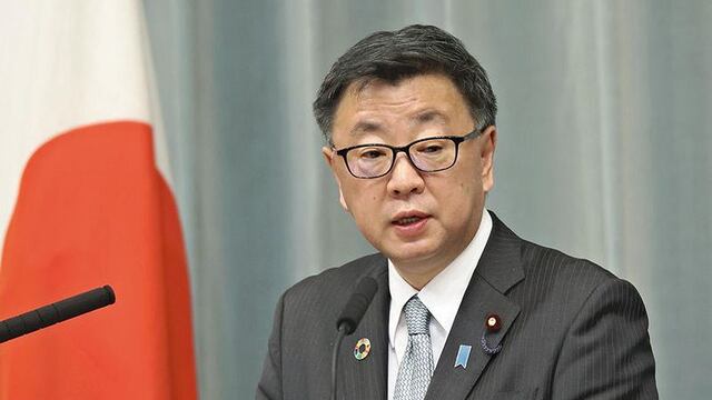 Hirokazu Matsuno, portavoz del gobierno de Japón, anuncia ayuda militar para países "afines"