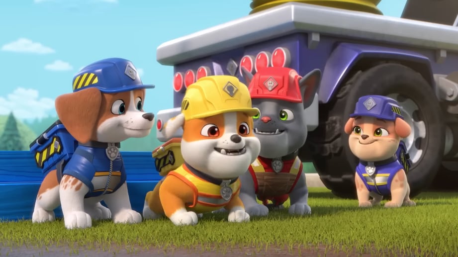Rubble y Equipo con Paw Patrol