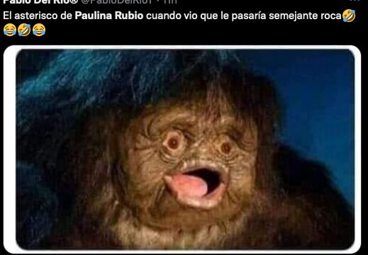 Memes de Paulina Rubio 'defecando' en la playa.