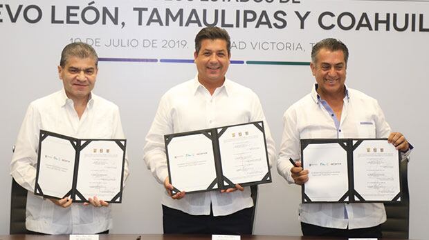 Acuerdan Tamaulipas, Coahuila y Nuevo León acciones en materia de seguridad