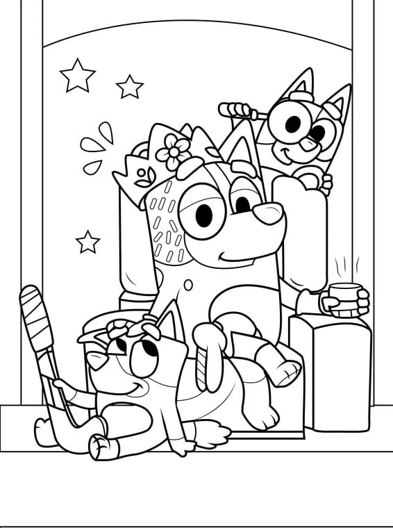 Chilli, mamá de Bluey: 7 dibujos para el Día de la Madre bonitos que puedes colorear para regalar