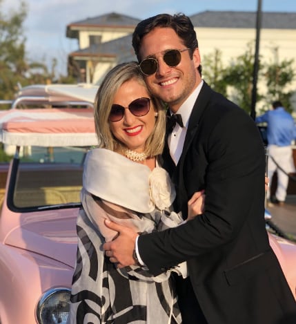 Diego Boneta junto a su mamá Astrid