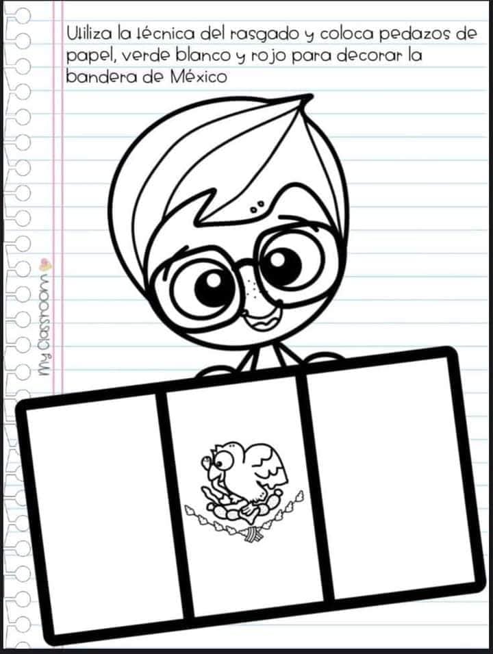 Dibujos patrios del 15 de septiembre para colorear