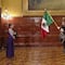 Escolta exclusivamente de mujeres entregó la bandera de México a Claudia Sheinbaum en el Grito de Independencia