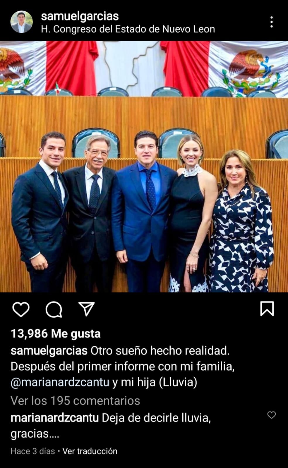 Problemas en el paraíso: Samuel García insiste en llamarle Lluvia a su hija contra los deseos de Mariana Rodríguez