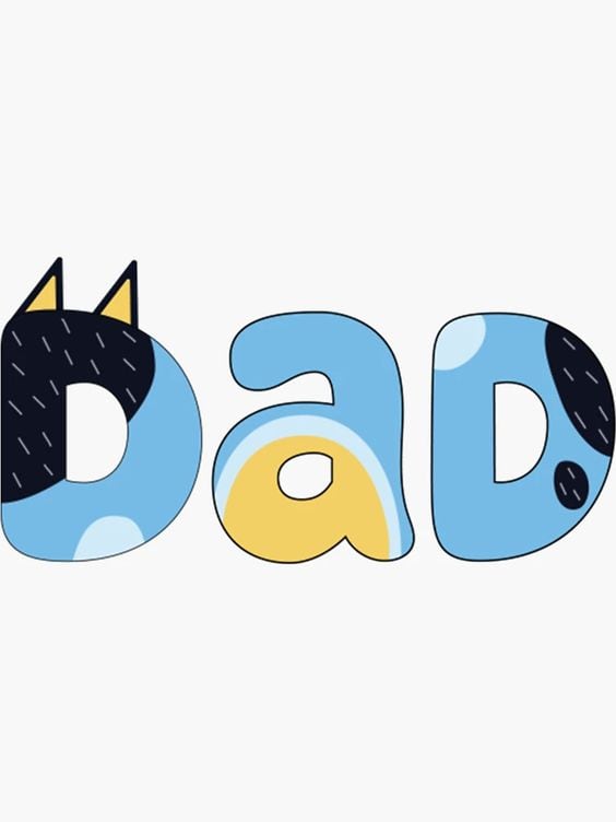 Tarjetas de Bandit de Bluey para el Día del Padre