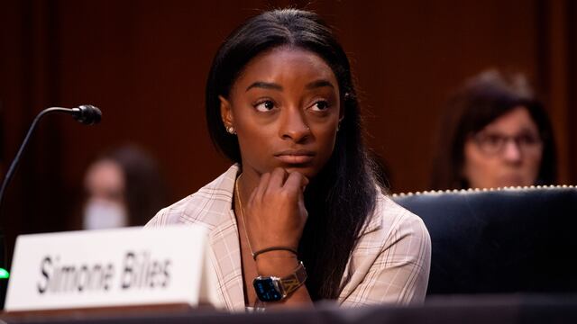 Simone Biles en el Senado estadounidense sobre el caso de abuso sexual de Larry Nassar