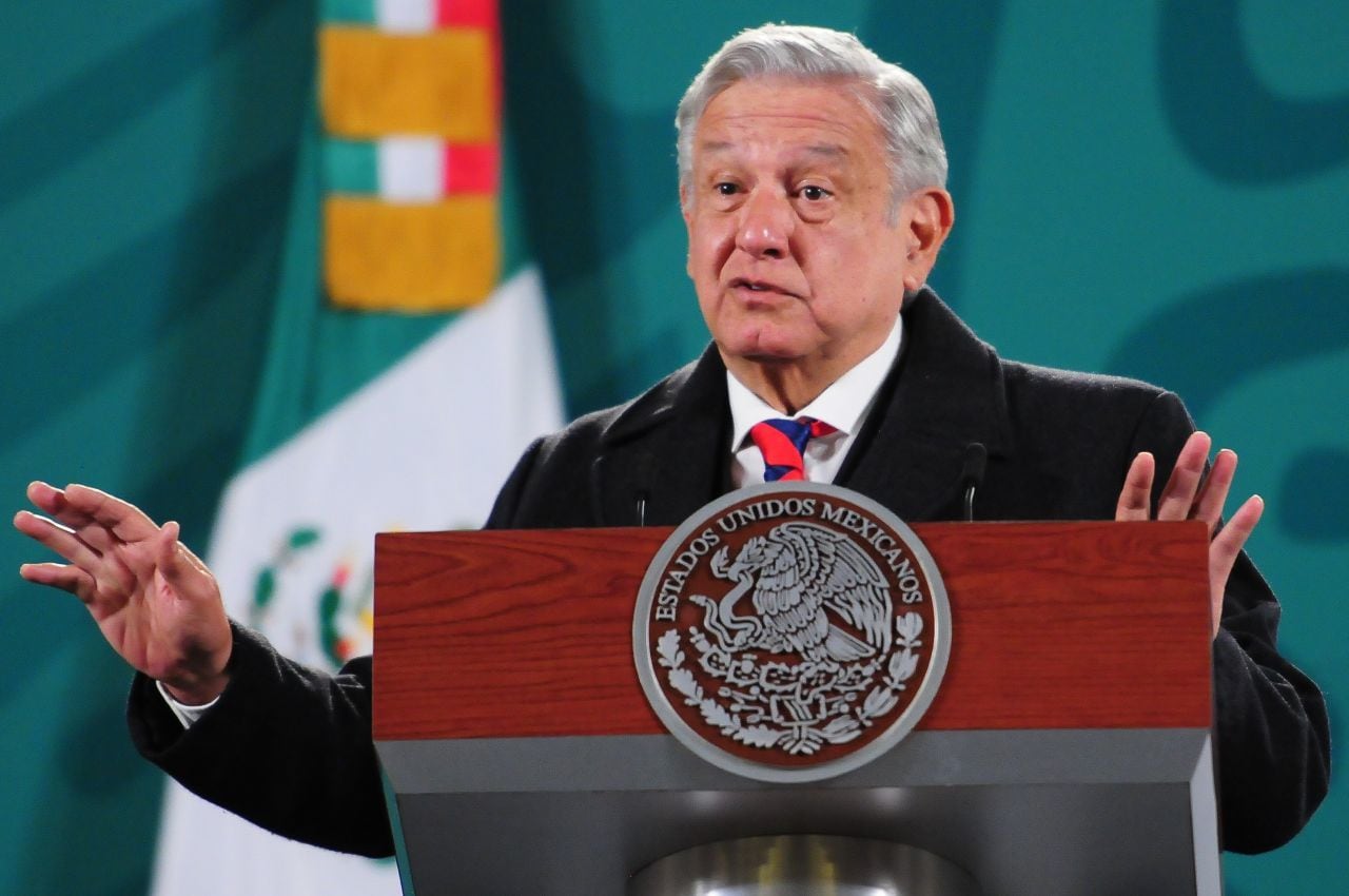 AMLO en su conferencia mañanera