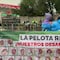 Madres buscadoras protestan en el Estadio Banorte tras agresiones