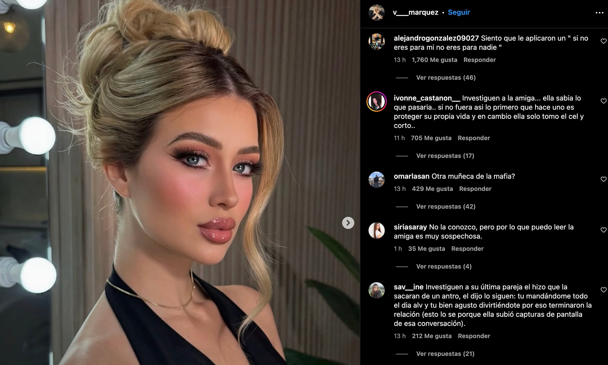 Fans de Valeria Márquez en Instagram