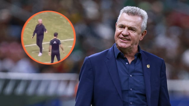 Javier Aguirre corrige a Rafael Márquez en pleno partido de México
