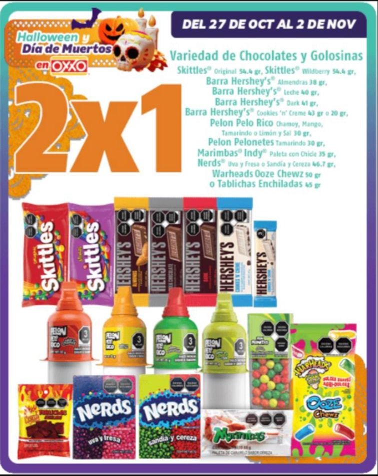Ofertas en Oxxo por Halloween y Día de muertos/ Captura de campaña