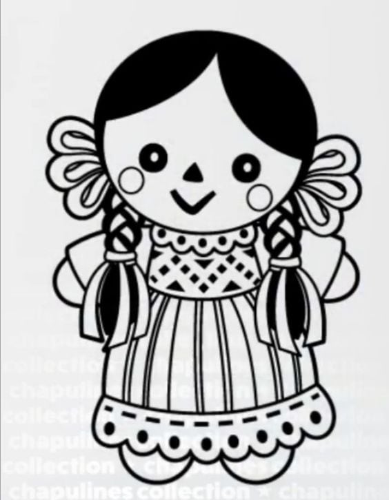 Dibujos de muñeca Lele para colorear