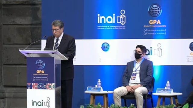 Ricardo Monreal en la Asamblea Global de Privacidad