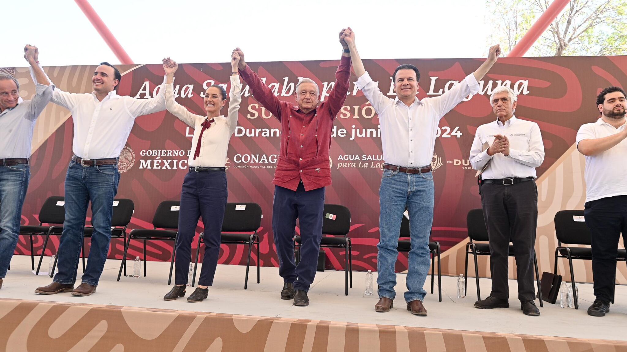 AMLO promete que IMSS-Bienestar llegará a Durango y Coahuila con gobiernos entrantes de Esteban Villegas y Manolo Jiménez