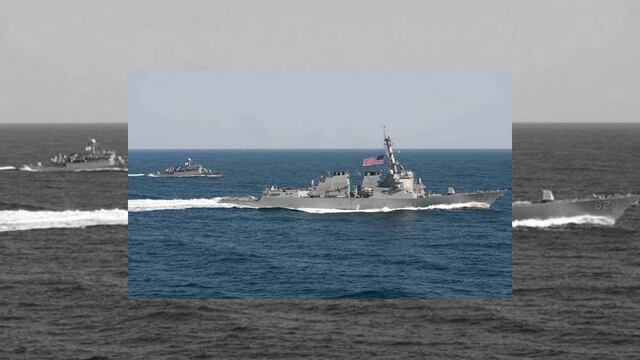 China denunció que un buque de guerra estadounidense navegó dentro de las 12 millas náuticas de una isla artificial construida por el país oriental. 