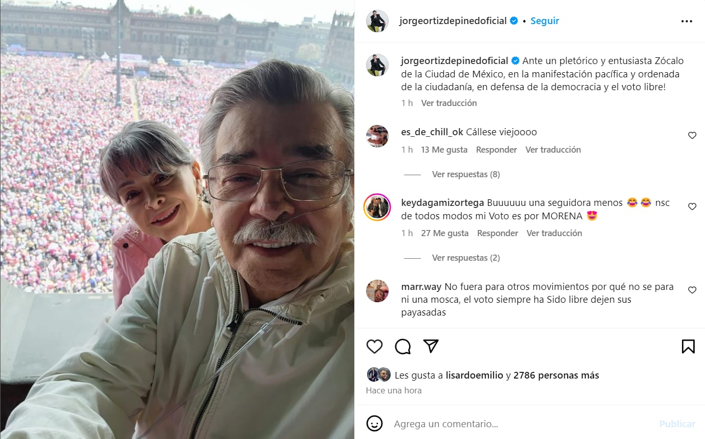 Famosos en la Marcha por la Democracia