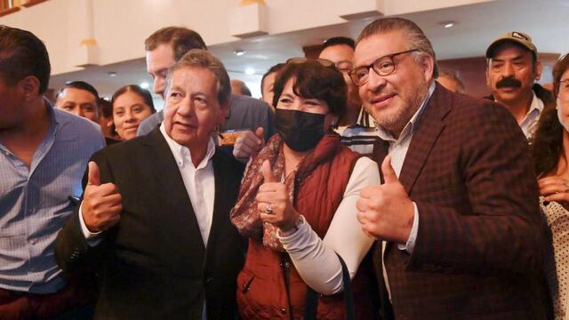 Higinio Martínez, Delfina Gómez y Horacio Duarte