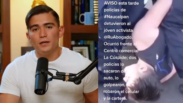 Policías de Naucalpan golpean al abogado que se dedica a exhibir la corrupción en TikTok