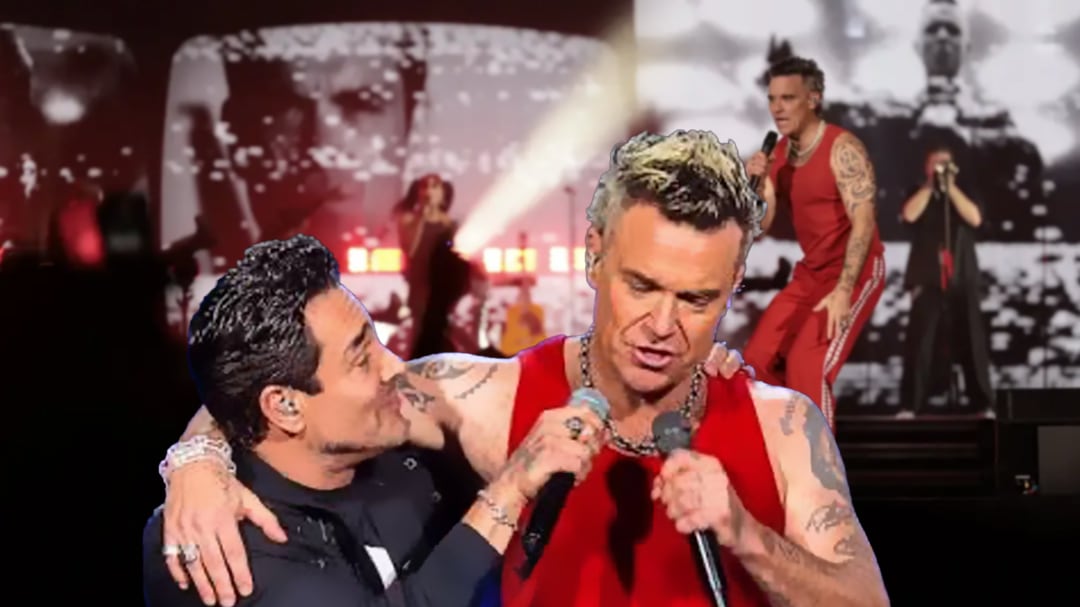 Omar Chaparro sorprendió al cantar “Better Man” en el concierto de Robbie Williams