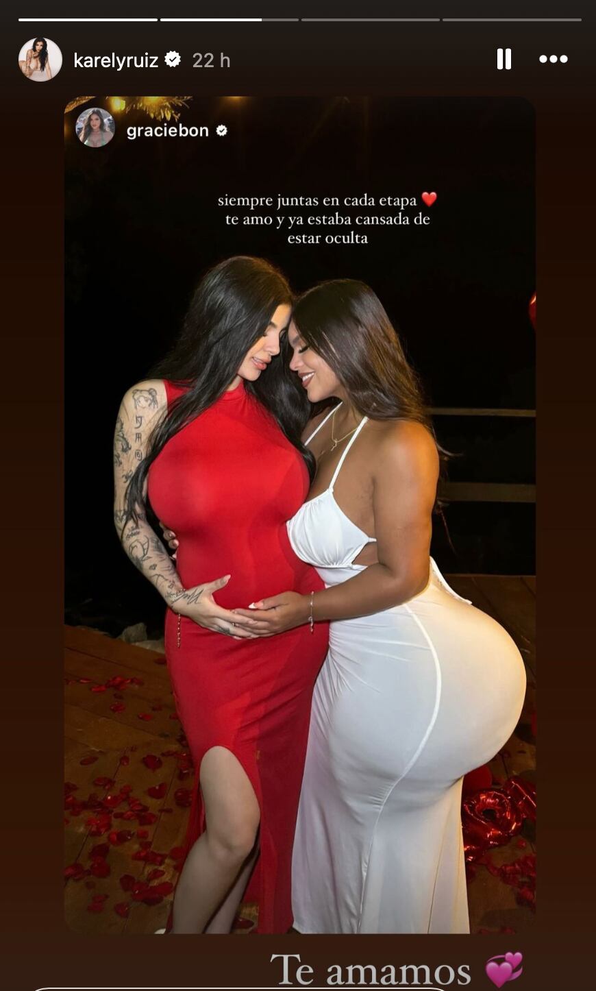 Karely Ruiz y Gracie Bon anuncian su relación