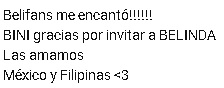 Fans de Belinda agradecen la colaboración con BINI.