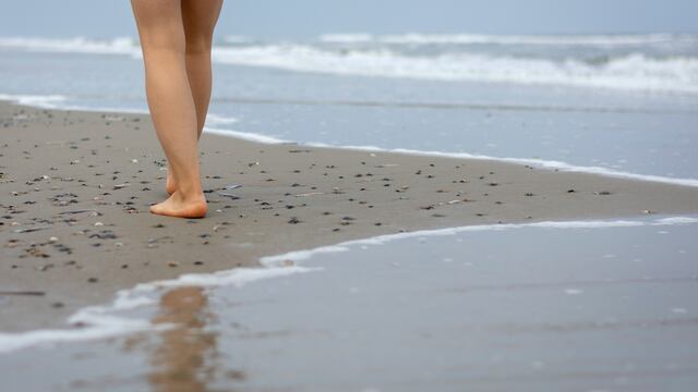 Caminando en la playa
