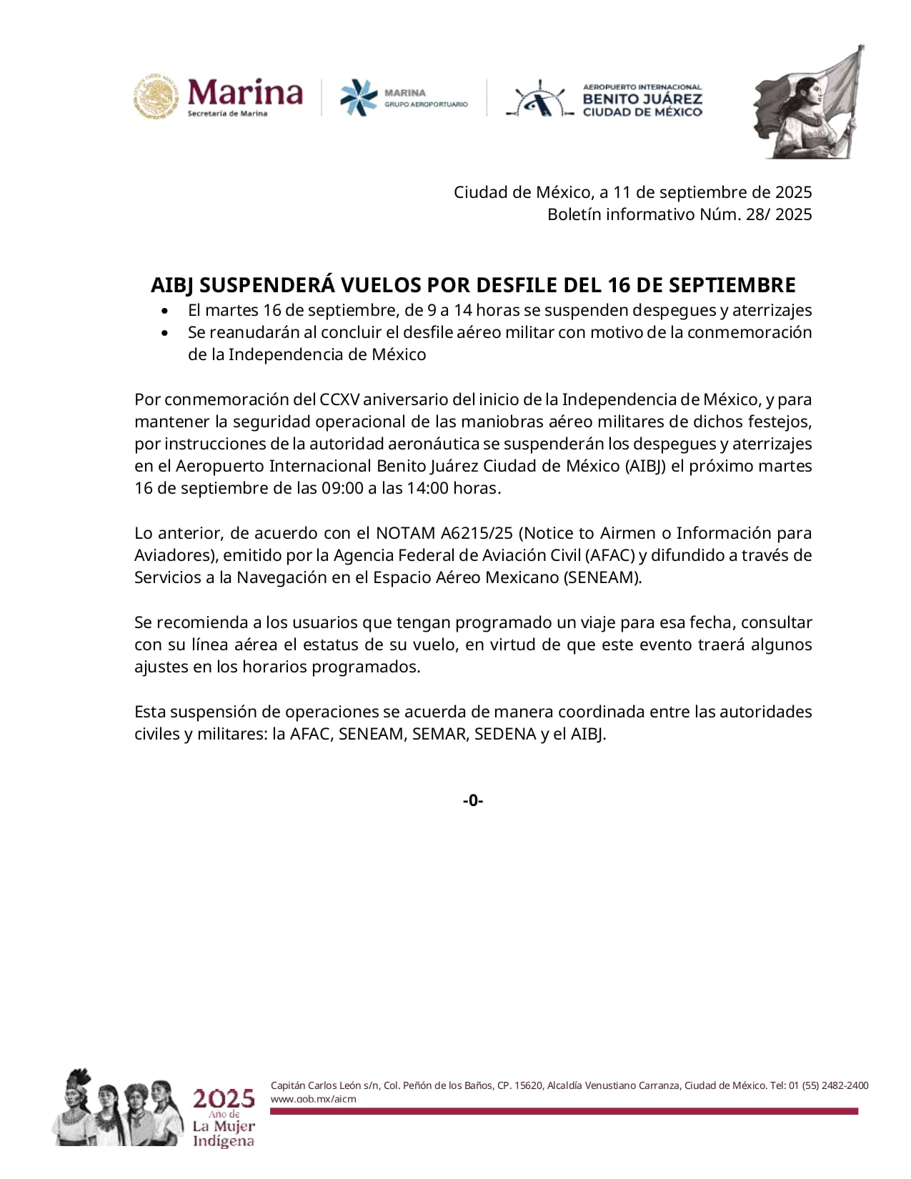 Comunicado AICM