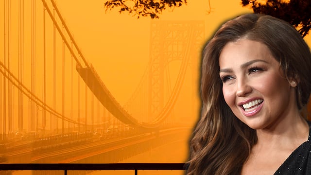 Thalía está sufriendo con el aire de Nueva York