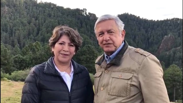 AMLO y Delfina Gómez