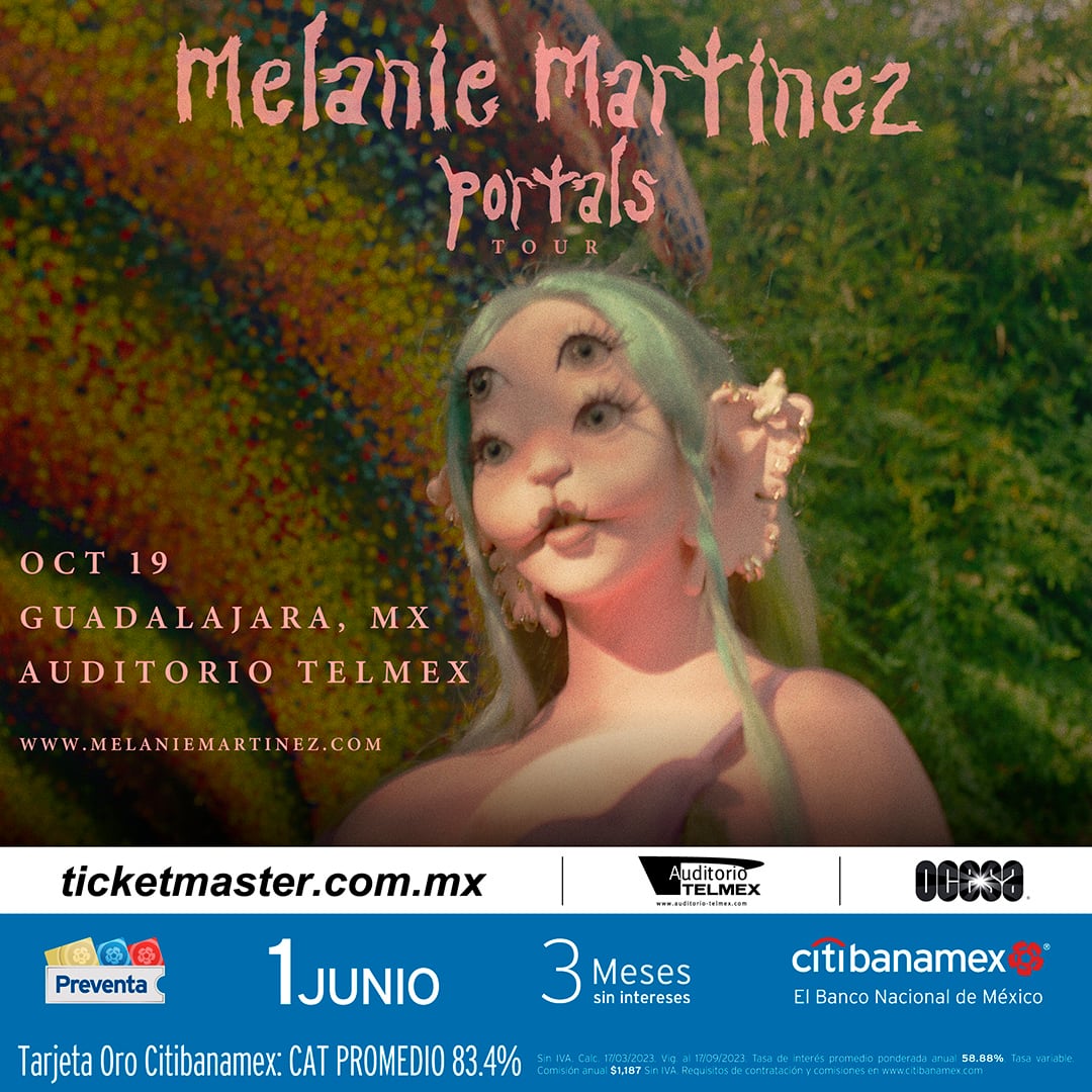 Cartel concierto de Melanie Martínez en Guadalajara