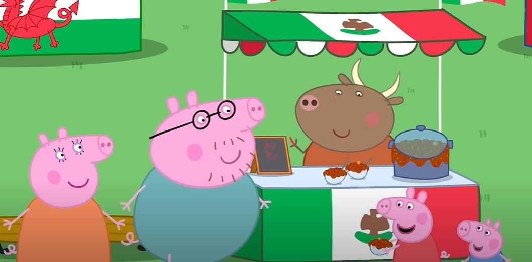 Peppa Pig prueba la comida de todo el mundo