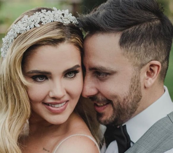 Thalí Garcíay su esposo Felipe Aguilar Dulcé