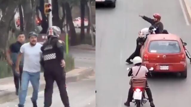 Asaltantes agreden a policía de CDMX y tratan de quitarle su arma