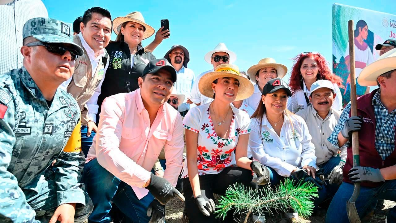 Ricardo Gallardo impulsa reforestación en San Luis Potosí con 1.1 millones de árboles