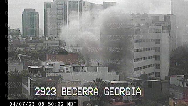 Incendio en colonia Nápoles de la CDMX