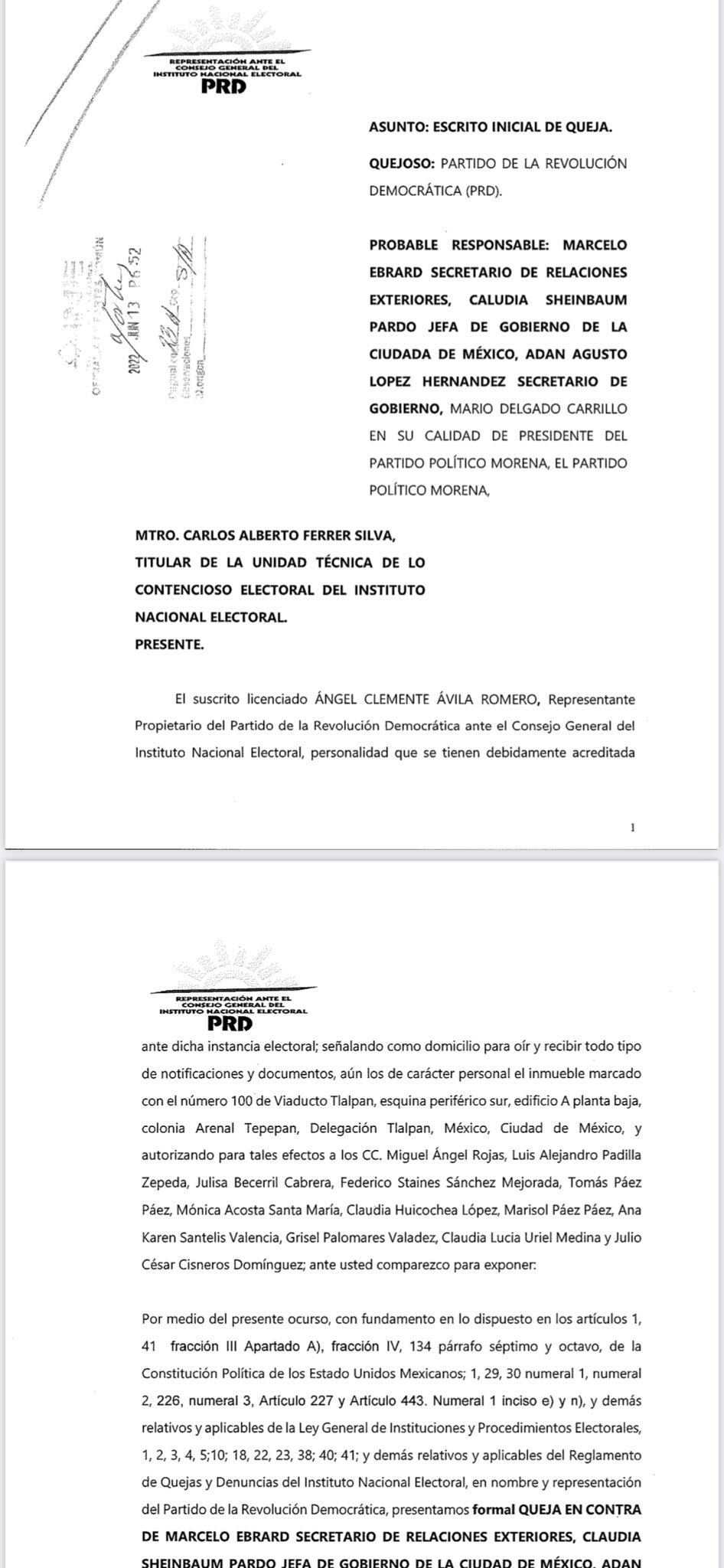 PRD denuncia a presidenciables de Morena